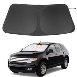 Windshield Sun Shade Custom Fit for 2007-2014 Ford Edge Accessories Foldable Sunshade Sun Blocker Protect Car from Sun Rays & Heat Damage Keep Car Cooler