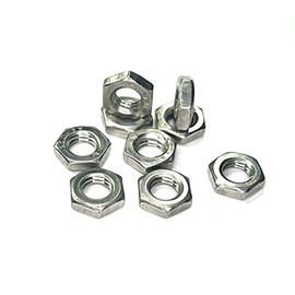 M8 (8mm) Hex Half Lock Nut - A2 Stainless Steel (Pack of 20)