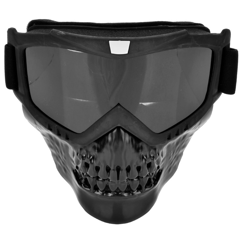 Outdoor Skull Motorcycle Helmet Goggles Face Mask Motorbike Racing Glasses