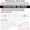 Universal Gas Struts Springs Heavy Duty Shock Absorber With EYELET