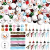 307 Pieces Christmas Snowman Wooden Beads Craft Project for Kids