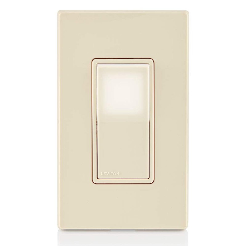 Leviton L5613-2T 15 Amp Decora LED Illuminated Light Wall Switch,