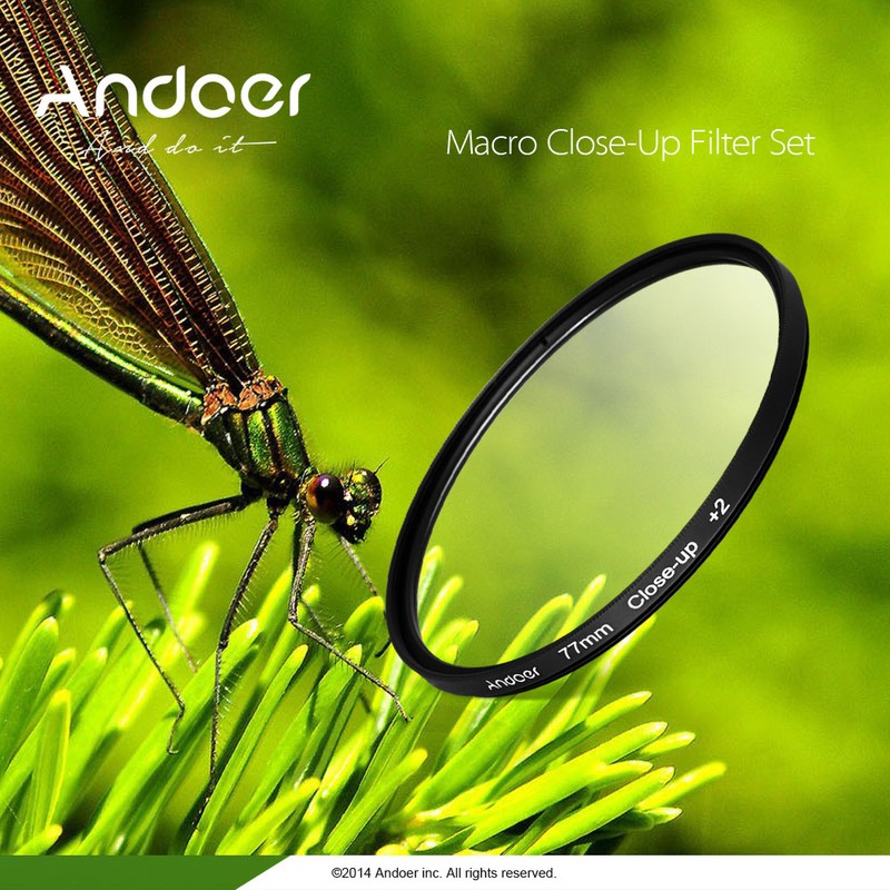Andoer 55mm Macro Close-Up Filter Set +1 +2 +4 +10