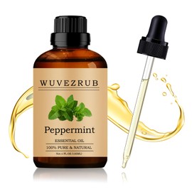 Wuvezrub Peppermint Essential Oil 120ML - 100% Pure and Natural Oils for Aromatherapy Diffuser - 4 Fl Oz/Peppermint
