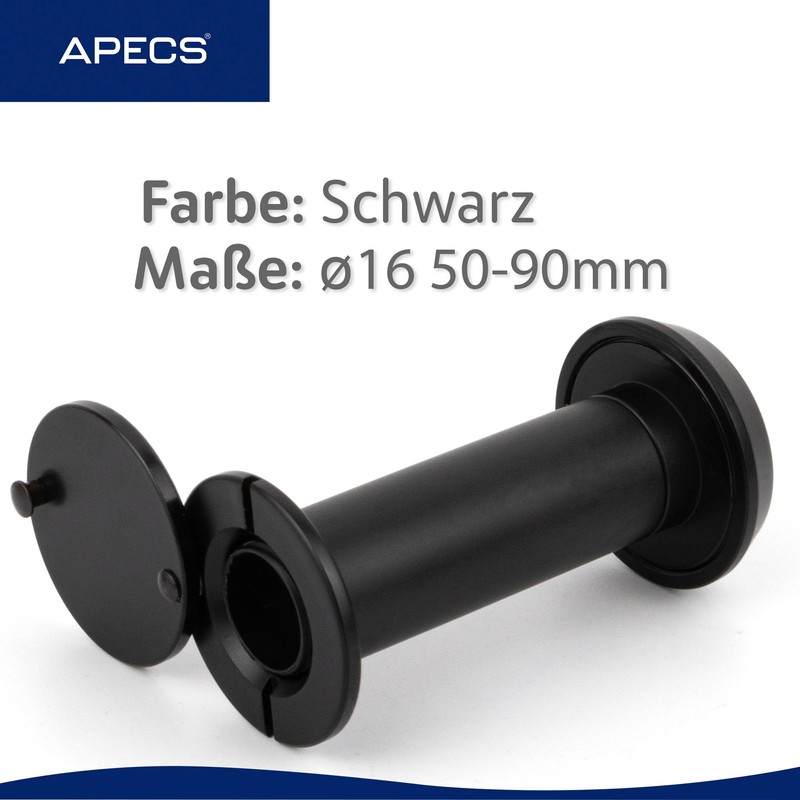 APECS Door Viewer with Privacy Screen for Door 50-90 mm