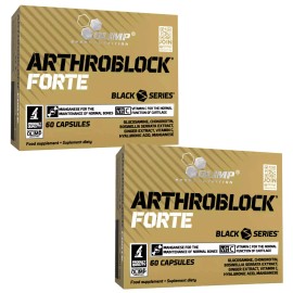 OLIMP SPORT NUTRITION ARTHROBLOCK FORTE BLACK SPORT SERIES - joints, cartilage, bones, regenerations - 120 Capsules
