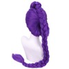 Purple Braided Wig Long Straight Purple Braid Wig for Cosplay