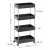 #TVShopping Carro Organizador De Almacenamiento Con Ruedas De 4 Niveles