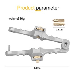 GROWORD Herramienta blindada para pelar cables de fibra óptica SI-01, pelador de cables longitudinal y de ventana, pelador de cables de media extensión con profundidad de corte ajustable, diámetro de 2/5 a 1 pulgada (2 cuchillas de repuesto)