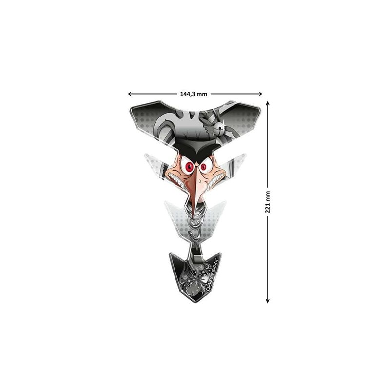 Puig 6496U Tank Pads Model Joker Grey