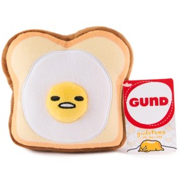 GUND Sanrio Gudetama The Lazy Egg Stuffed Animal, Gudetama Egg Toast Plush Toy for Ages 1 and Up, 5”