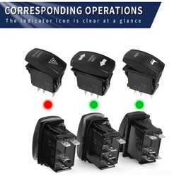 Switch Turn Signal Kit Replacement for Polaris Ranger, General, RZR, ATV, UTV, Golf Cart, 4x4 Project