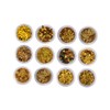 Vaguelly 12 Boxes Chic Nail Sequins Art Set of Golden