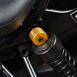 Lorababer Rear Gas Decorative Airbag Shock Absorber Decorative Cover Cap Compatible with H-onda Rebel CMX500 CMX 500 2017 2018 2019 2020 2021 2022 Accessories (Black)