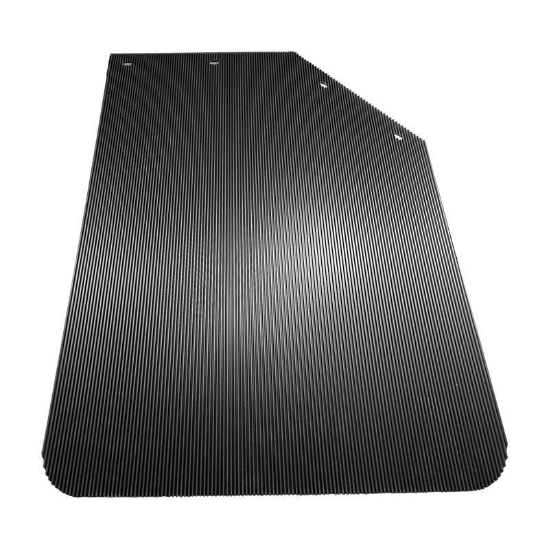 IBESTWOLF 2PCS 24''x30'' Universal Heavy Duty Polymer Mudflaps, Black Angled