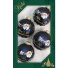 Dekohelden24 Lauschaer Christmas Tree Decorations - Set of 4 Baubles