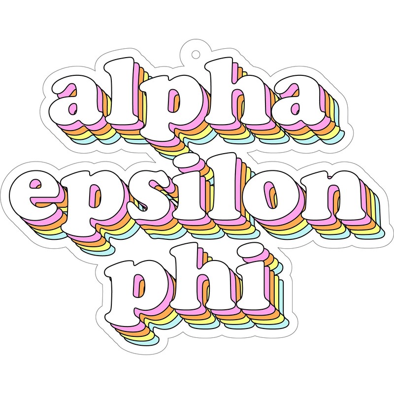 Alpha Epsilon Phi - Retro Air Freshener - 2/Pack