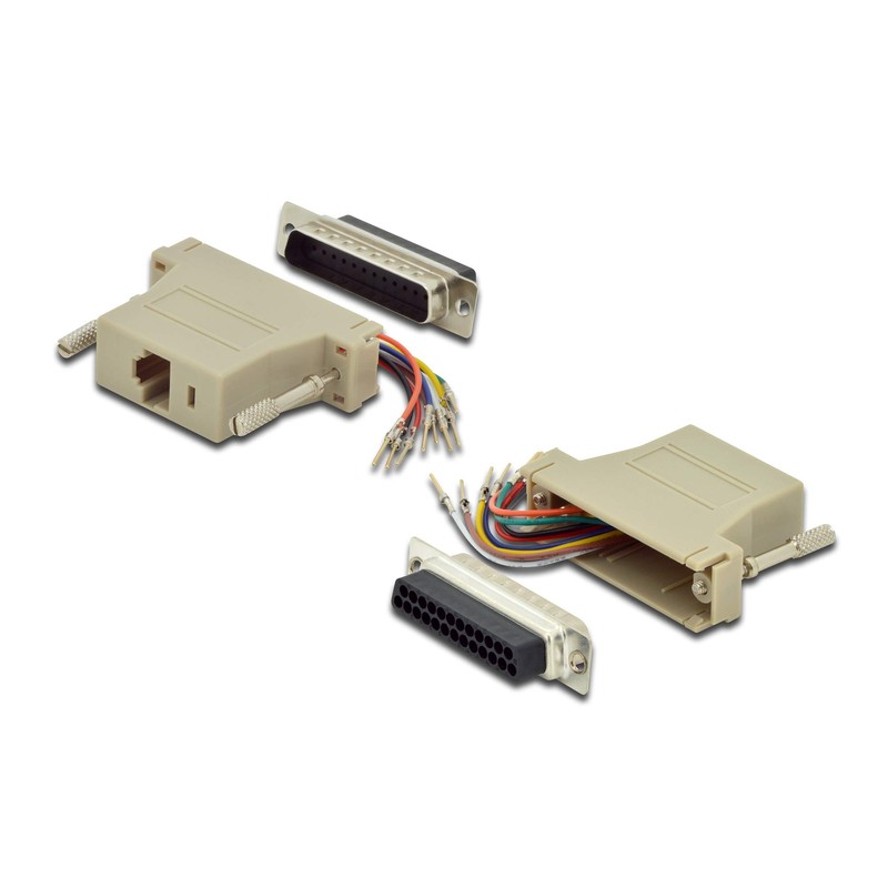 8 Pin Dsub DB 25 Pin Male to RJ45 Female