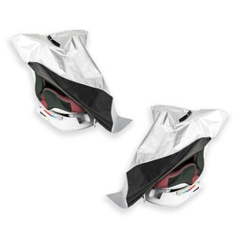 DUSCOKE Car Seat Sun Shade Cover, Reflective Heat Protector Baby Seats Cover, Infant Car Seat Cooler UV Protection to Keep Cool Temperature for Your Toddler Baby Seats, Auto Travel Accessories (2PCS)