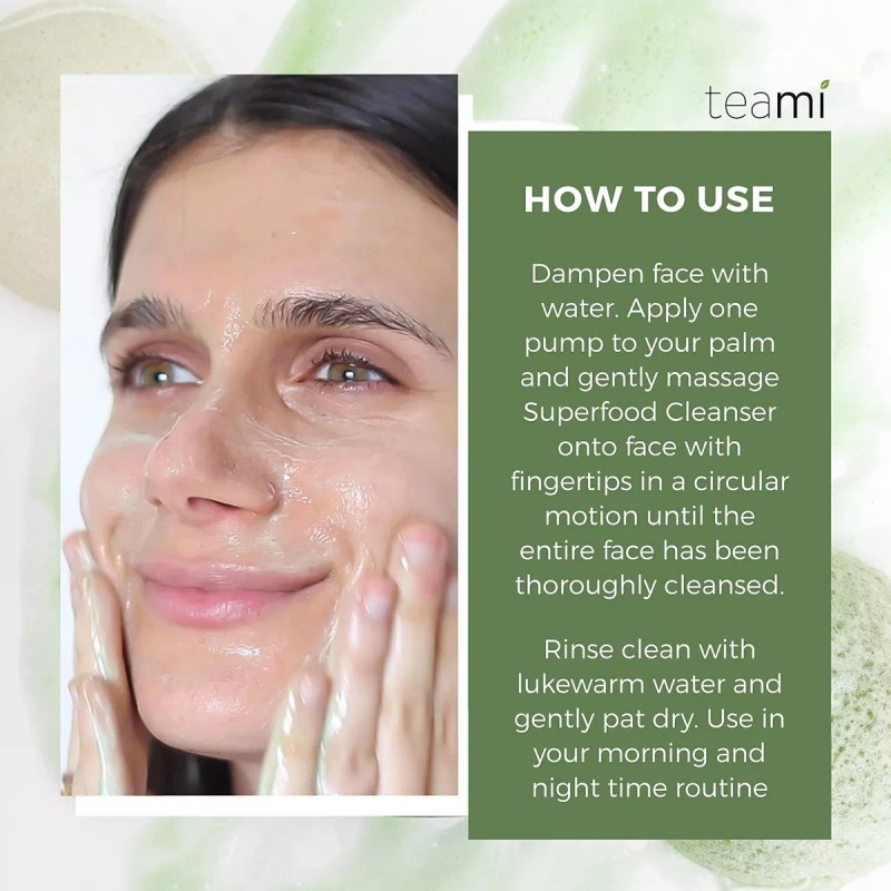 Teami Limpiador Facial Orgánico Desmaquillante Aloe + Matcha