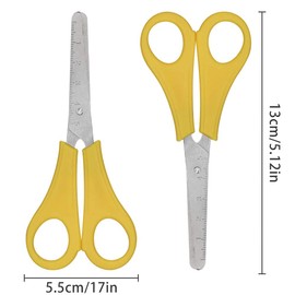umorismo 10 Pcs Kids Scissors Children Safety Scissors with CM Scale, Preschool Training Scissors Handmade Scissors for Art Craft,Students Office