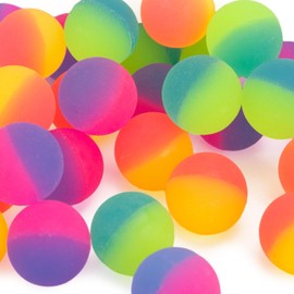 HAKACC Bouncy Balls, Pack of 35 25 mm Bouncy Balls for Children Party Bags Children's Birthday Party Favours Springball Rubber Ball Give Aways Party Favours