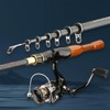 Telescopic Fishing Rod and Spinning Fishing Reel Combo 30pcs Suit,Travel