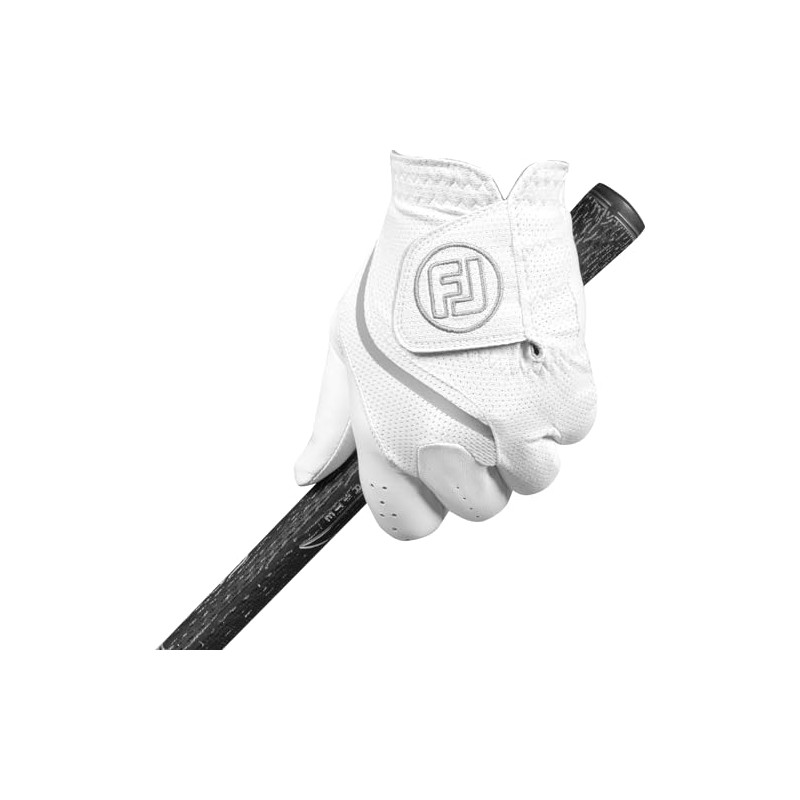 FootJoy Men's SciFLEX Golf Glove, White, Cadet Small, Worn on
