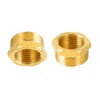 MiJunHD 2PCS Brass Reducer Connector | BSP Female Thread G