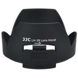 JJC Lens Hood With Side Window Design Shade Reversible Tulip Flower Hood for AF-S DX Nikkor 18-300mm F3.5-5.6G ED VR Replacement of Nikon HB-58