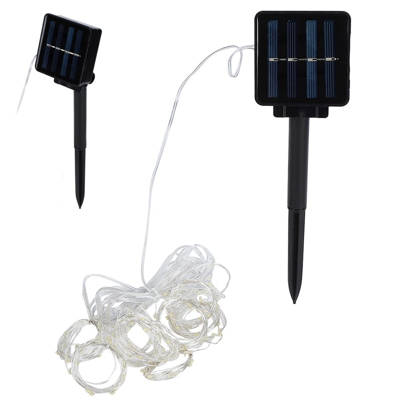 Outdoor Solar Power 120LED Chips Umbrella String Lights for Garden