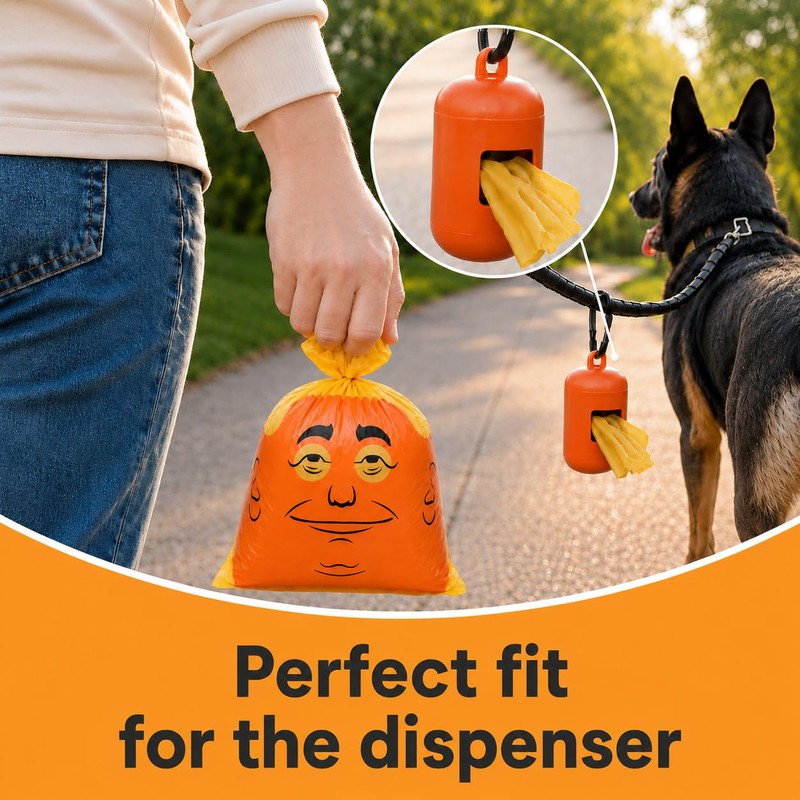Dog Poop Bags, Make Poop Bags Great Again, 60 Count,