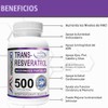 MAAC10 Formulas Trans-Resveratrol 500mg + BioPerine 5mg For Enhanced Bioavailability