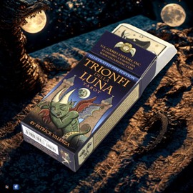 I.I.J Tarot Cards, Trionfi Della Luna Tarot, Marseille Edition, 78 Pieces, Tarot Divination, Japanese Instruction Manual Included, Authentic Product