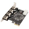PCIe to USB2.0 Expansion Card 4 Ports 4 Pin Power
