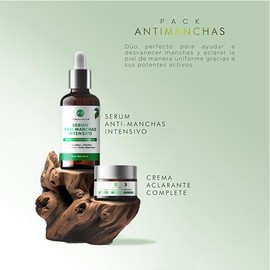 PUREZANATUR Pack Antimanchas Serum despigmentante y antimanchas intensivo + Crema aclarante | Paquete completo de serum para el cuidado de la piel, hi