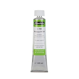 Schmincke - Medium W Gel, tube 120 ml, 50143012, Jelly like medium, makes oil colours water-mixable, increases gloss and transparency, odourless