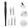 Operitacx Calligraphy Pen Nibs Set for Dip Pens Replacement Nibs