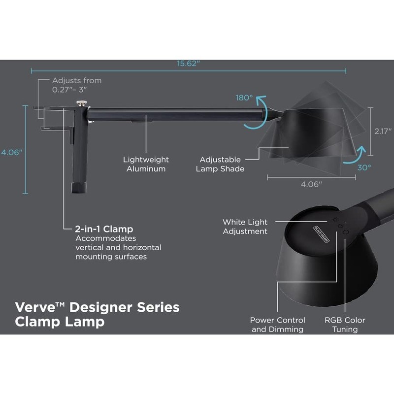 BLACK+DECKER Verve Adjustable LED Desk Lamp