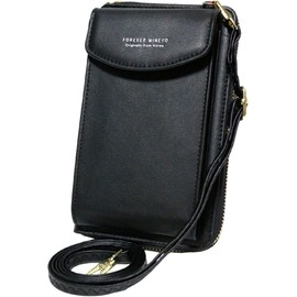 Sp Lab Smartphone Pochette Vertical Smartphone Shoulder Mini Shoulder Portable Pochette Crossbody, Black