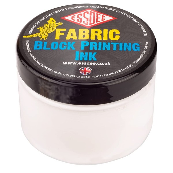 Essdee Fabric Printing Ink, White, 150ml
