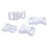 15 Pack Curved Side Quick Release Plastic Buckles for Paracord