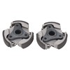 2 Pcs 3 Shoes Centrifugal Clutch Plate Improved Handling Metal