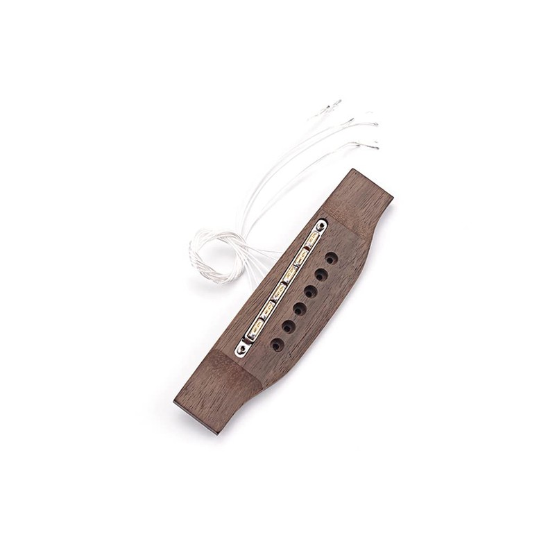 Alnicov Rosewood Guitar Bridge with Insert Piezo bridge Pickup for