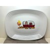Fiesta Fall Thanksgiving White Camper Trailer Pumpkin Harvest Serving Platter
