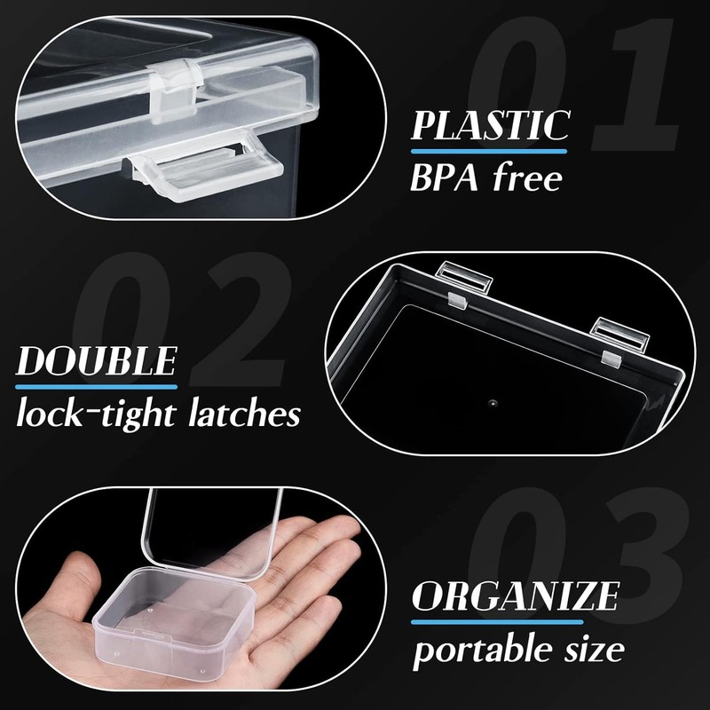 16 pieces small storage boxes (5.5 x 5.5 x 2