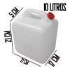 MDJ Garrafas 10 Litros Nuevo Bidón Polietileno 2 Pz