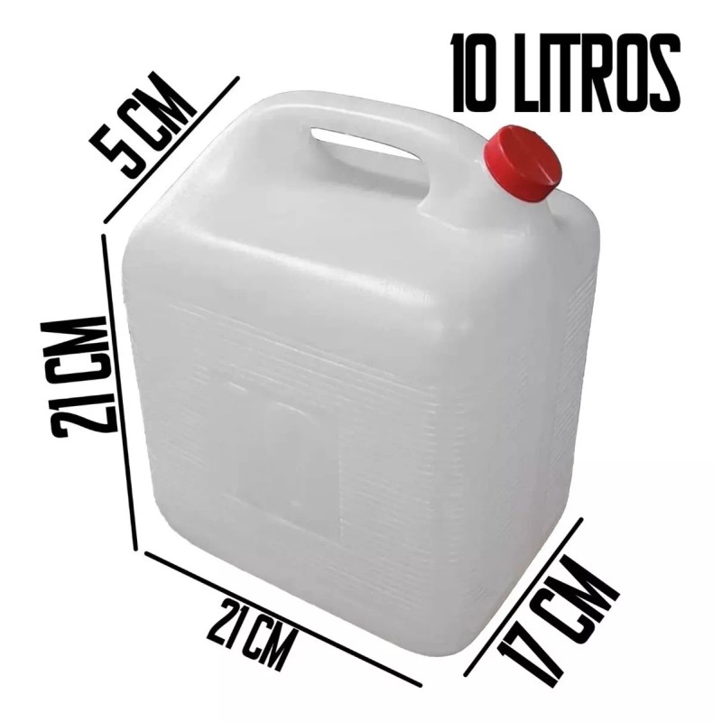 MDJ Garrafas 10 Litros Nuevo Bidón Polietileno 2 Pz
