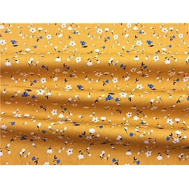 TAOSON 100% Cotton 300 Thread Count Body Pillow Cover Pillowcase Pillow Protector Cushion Cover with Zippers Only Cover No Insert (White Floral & Dark Apricot Yellow,21"x54") Fits 20 x 54