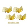 QCAA Durable Steel Semi-Concealed Hinge for Box, Chest & Cabinet,